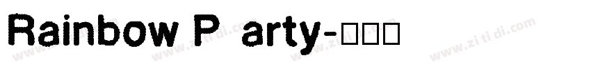 Rainbow Party字体转换